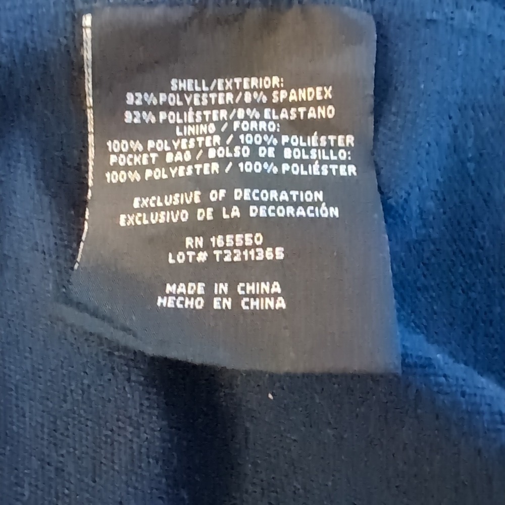 32 Degrees Heat Men's Size L Long Sleeve Navy Blue Pockets In & Out Plus One Zip - Picture 9 of 9